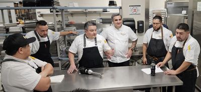 OrganicLife chefs developing new menu items in the kitchen