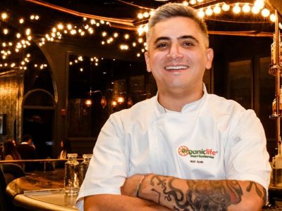 Students enjoying healthy school lunch